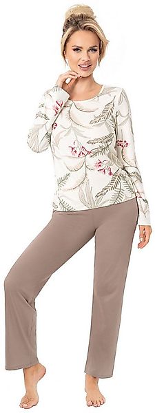 Donna Schlafanzug Michelle (Set, 2 tlg., 2-teilig) Damen Pyjama lang 2-teil günstig online kaufen