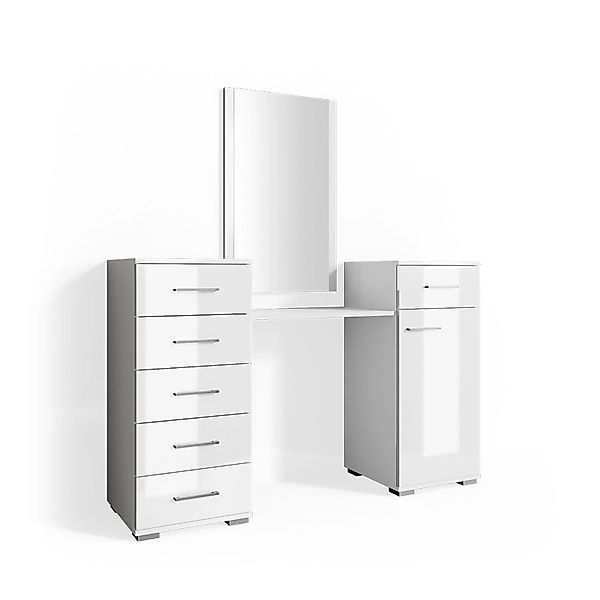 Vicco Schminktisch Zoe, Weiß, 140 cm günstig online kaufen