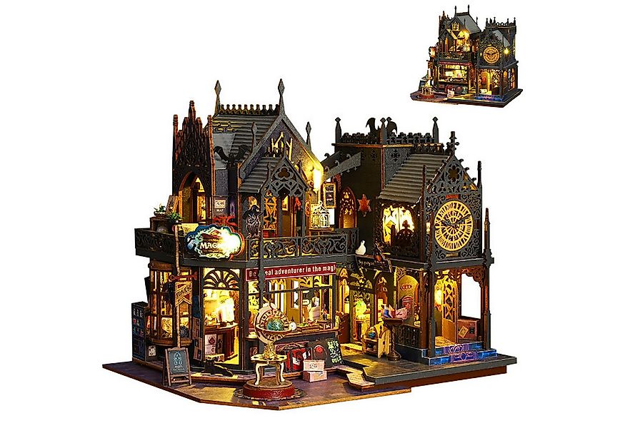 REDOM 3D-Puzzle DIY Miniaturhaus Bausatz Puppenhaus Holz Bastelset Geschenk günstig online kaufen