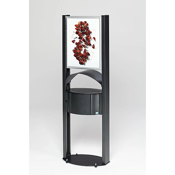 PROREGAL Robuster Standascher Mit Schutzdach Werbefläche Für Aussenbereich günstig online kaufen