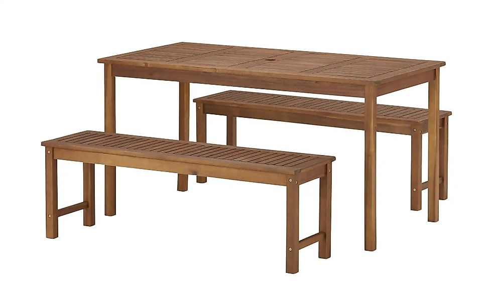 Yorkshire Bank-Set  Honduras ¦ holzfarben Garten > Gartenmöbel > Gartenmöbe günstig online kaufen
