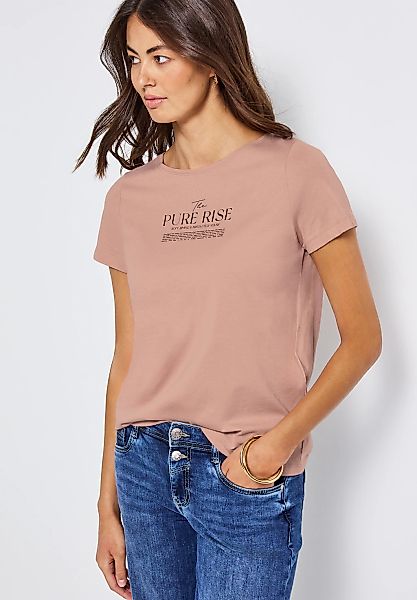 STREET ONE T-Shirt, mit Wording Artwork günstig online kaufen