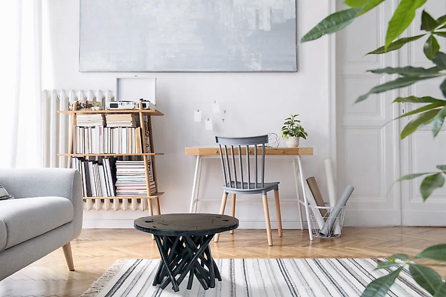 Kayoom Beistelltisch "Radix 625, hochwertiges Teakholz, Natur-Design", (1 S günstig online kaufen