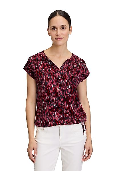 Betty&Co Kurzarmshirt "Betty & Co Casual-Shirt mit Tunnelzug", Druck günstig online kaufen