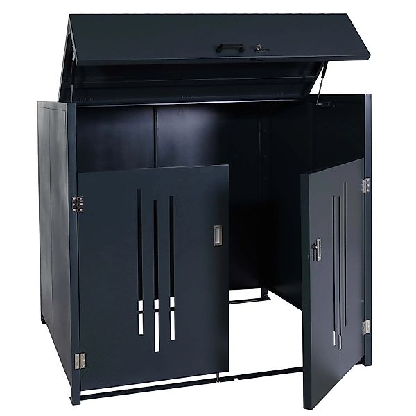 PROREGAL Mülltonnenbox 154x160x136cm Anthrazit Müllcontainerbox Industrie-A günstig online kaufen