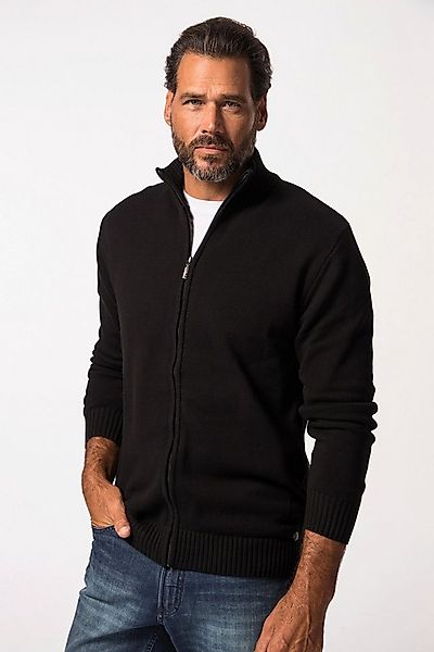 JP1880 Poloshirt bis 7XL Strickjacke Cardigan mit Stehkragen Zipper günstig online kaufen