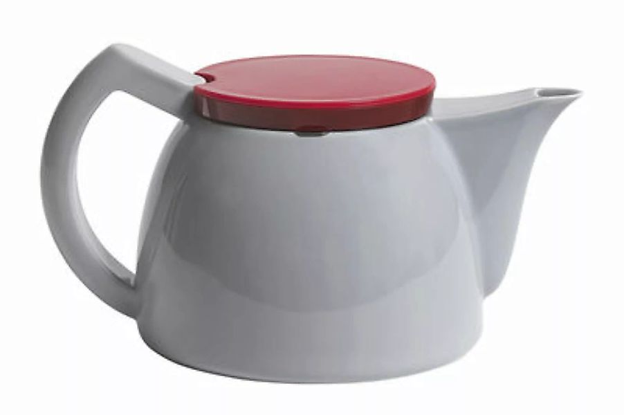 Teekanne  keramik rot grau / 1 l - Teefilter aus Stahl - Hay - Grau günstig online kaufen