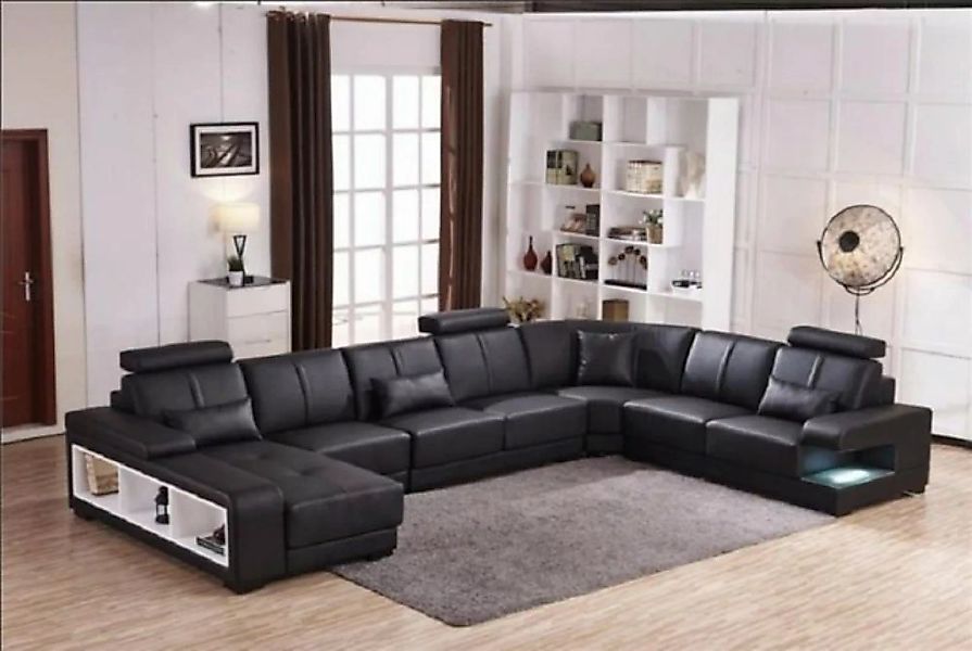 JVmoebel Ecksofa XXL BIG Wohnlandschaft U Form Ecksofa Sofa Couch Polster N günstig online kaufen