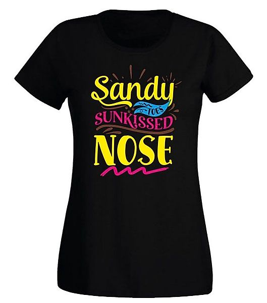 G-graphics T-Shirt Damen T-Shirt - Sandy Toes Sunkissed Nose Slim-fit, mit günstig online kaufen