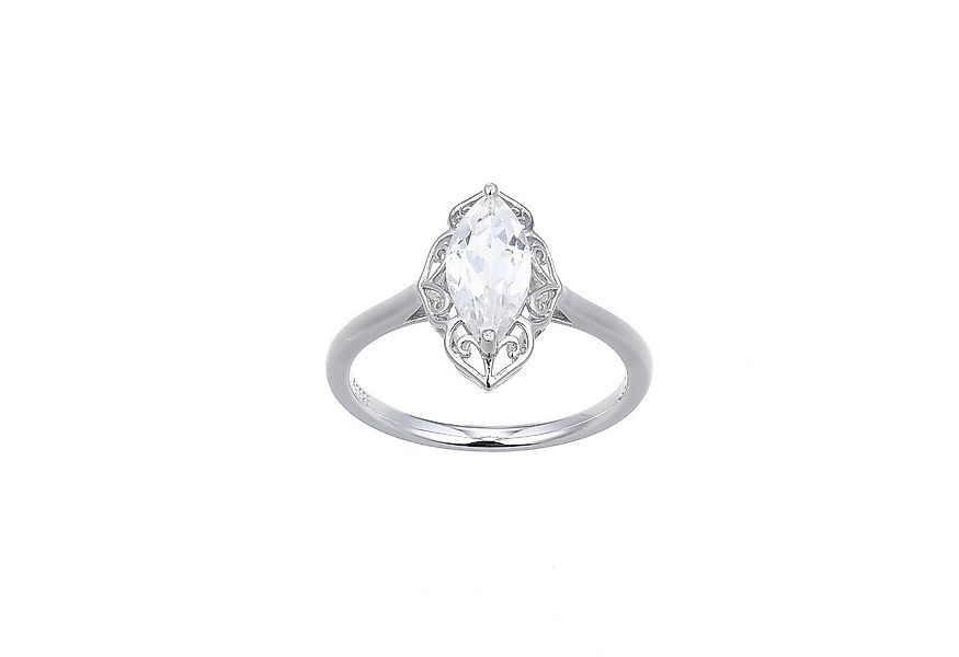 Cavill Solitärring Weißer Topas Marquise Silber Ring, Brasilien 0,939 ct (1 günstig online kaufen
