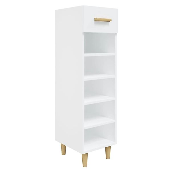 vidaXL Schuhschrank Weiß 30x35x105 cm Holzwerkstoff 812798 günstig online kaufen