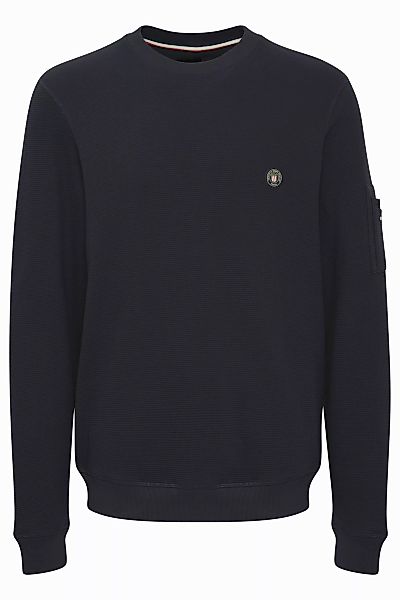 FQ1924 Rundhalspullover "Rundhalspullover FQWILLIAM structure crewneck swea günstig online kaufen