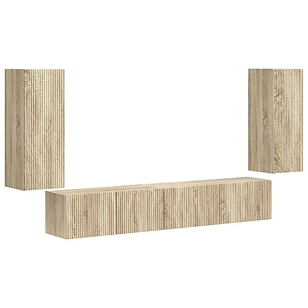 vidaXL TV-Schrankset 4 Stk Sonoma-Eiche Holzwerkstoff 3409161 günstig online kaufen
