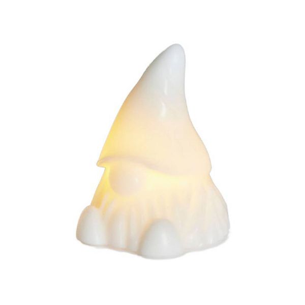 LED-Dekofigur Coco, weiß, Höhe 13 cm, Wachs, Batteriebetrieb günstig online kaufen