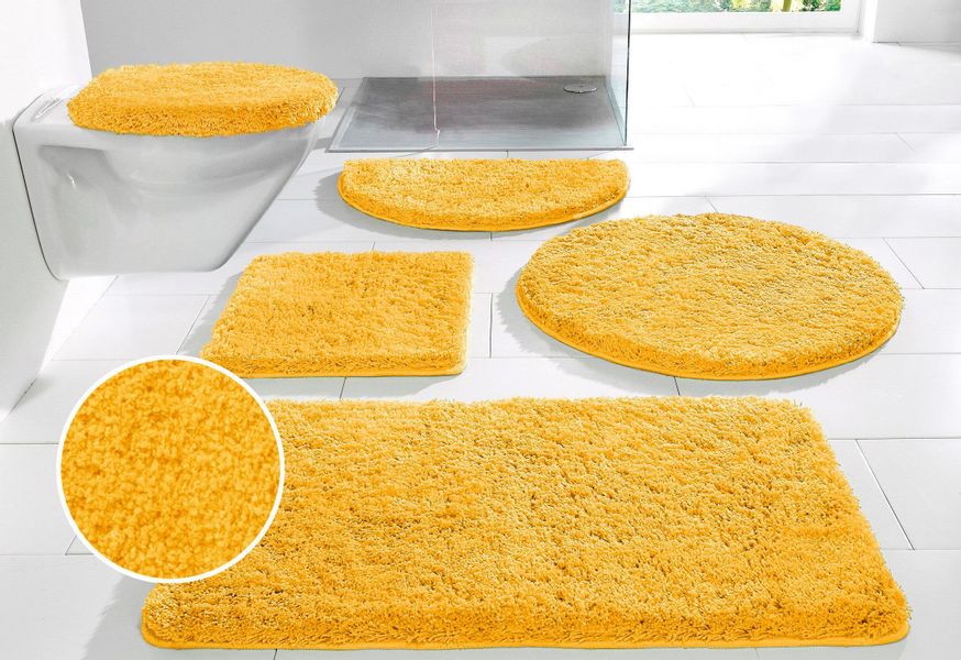 my home Badematte "Sanremo, Badvorleger, Badezimmer Teppich, sehr weich" Hö günstig online kaufen