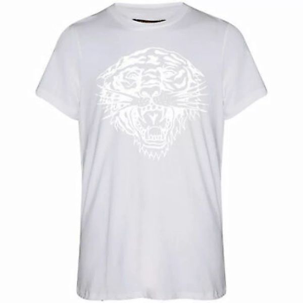 Ed Hardy  T-Shirt Tiger glow tape crop tank top white günstig online kaufen