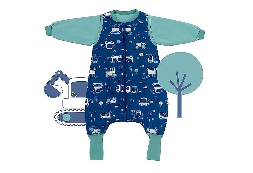 Schlummersack Kinderschlafsack Schlafsack mit Füßen und umklappbaren Bündch günstig online kaufen