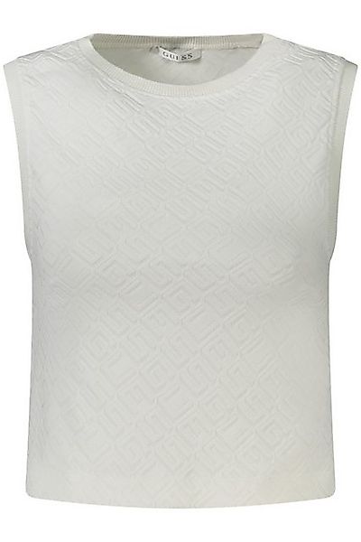 GUESS JEANS Blusenshirt Elegantes Damen-Top: Weiß, Ärmellos, Rundhals & günstig online kaufen