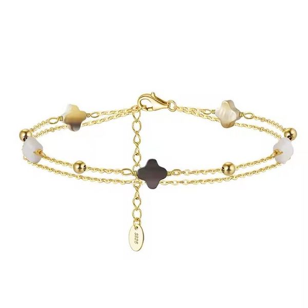 Runde Perlé Silberarmband zartes Armband Kette günstig online kaufen
