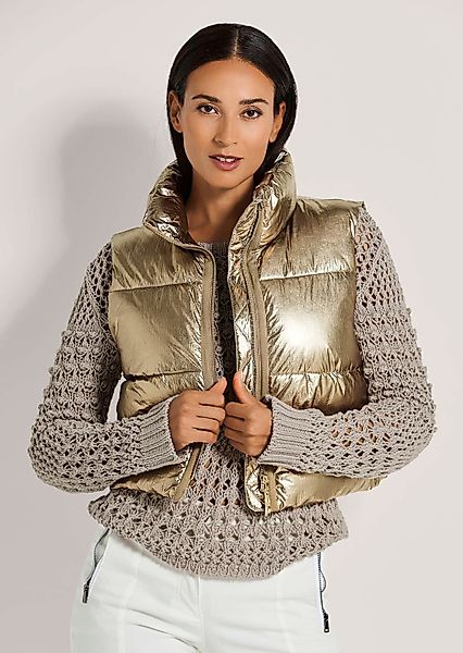 MADELEINE Kurzweste Sommerweste mit Glanz-Finish Metallischer günstig online kaufen