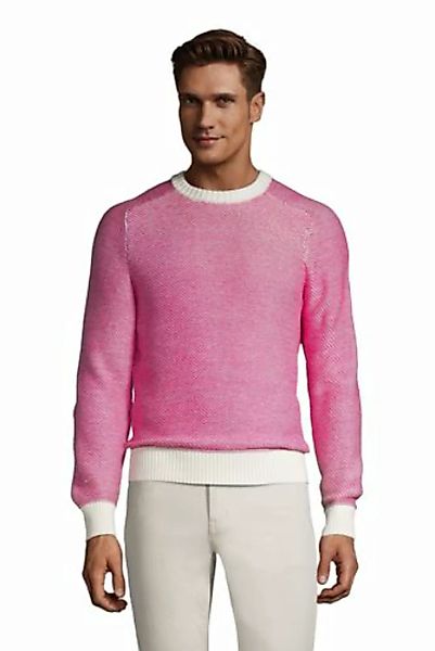 Baumwollpullover Drifter, Herren, Größe: XL Normal, Pink, by Lands' End, St günstig online kaufen
