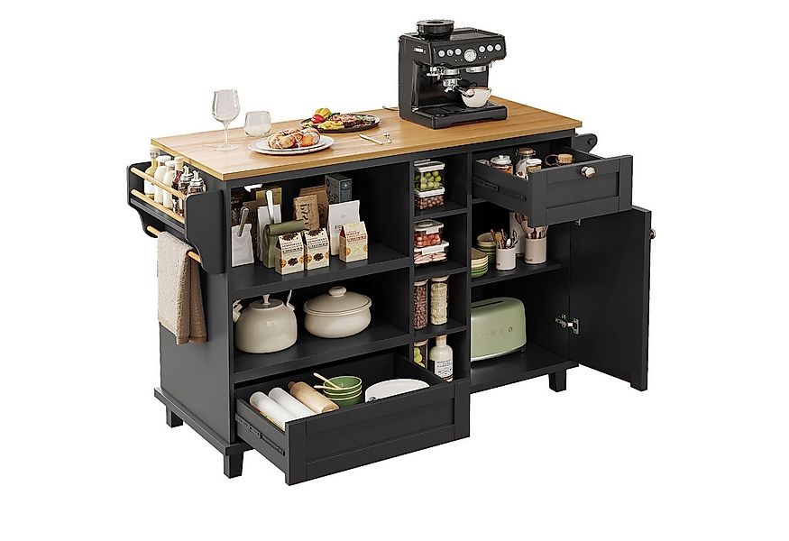 i@home Sideboard Küchenwagen, 129 x 46 x 92 cm (Packung Set), beweglicher K günstig online kaufen