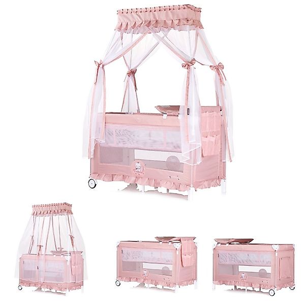Chipolino Baby-Reisebett Reisebett Palace, Baldachin, Moskitonetz günstig online kaufen