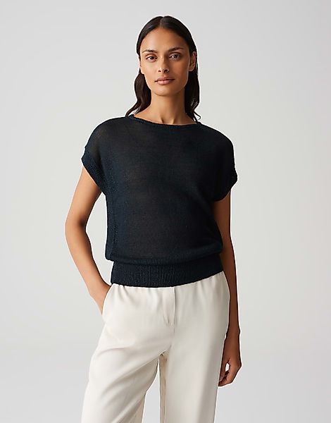 OPUS Strickpullover PAJULA Regular aus Leinen günstig online kaufen