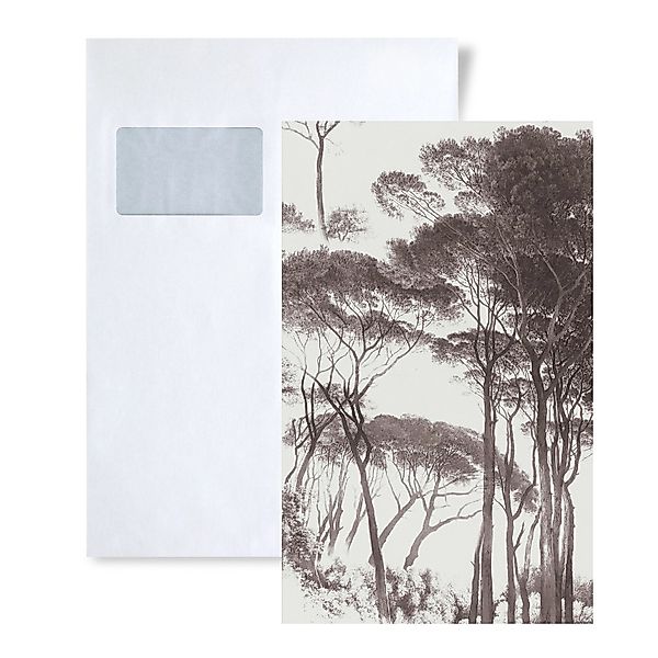PROFHOME 1 MUSTERSTÜCK S-376511-GU DIN A4 MUSTER der Wald Tapete günstig online kaufen