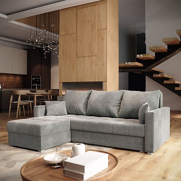 Masseno Ecksofa NIDA mit Schlaffunktion L-Form, günstig online kaufen