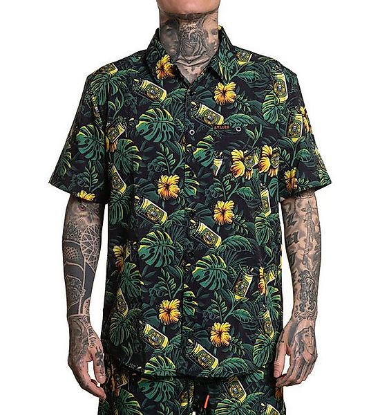 Sullen Clothing Kurzarmhemd Beer Garden Tattoo Tropisch Hawaii Shirt günstig online kaufen