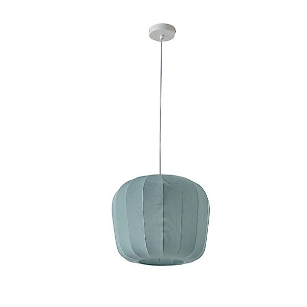 Lindby Pendelleuchte Helin 10030920 Modern in Blau aus Textil 1-flammig E27 günstig online kaufen