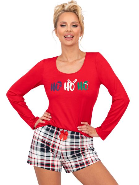 Donna Shorty Pyjama mit karierter Hose günstig online kaufen