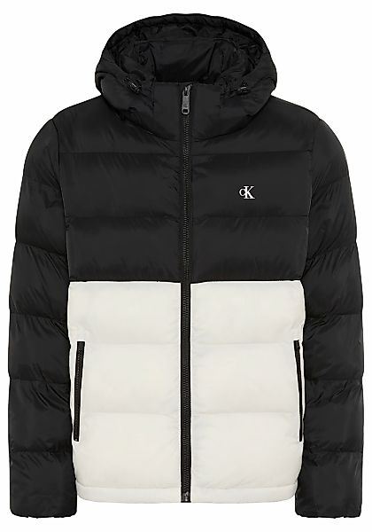Calvin Klein Jeans Steppjacke "LS NYLON COLOR BOCK PUFFER JKT", mit Kapuze, günstig online kaufen