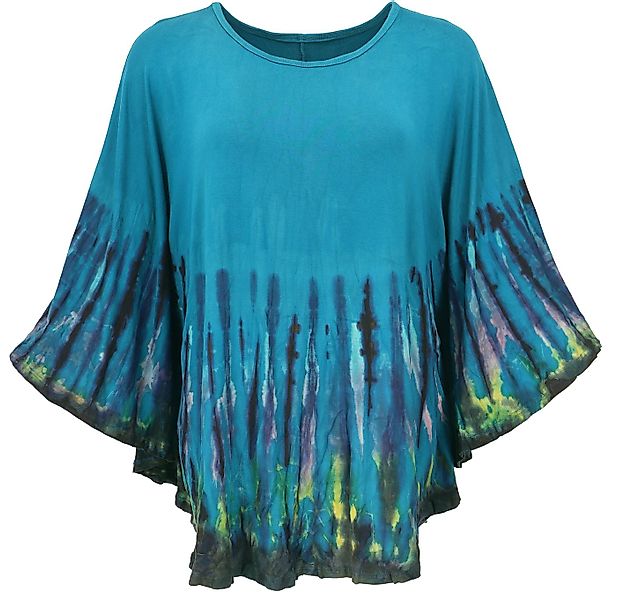 Guru-Shop Longbluse Batik Poncho, Tunika, Boho Kaftan, Unikat.. alternative günstig online kaufen