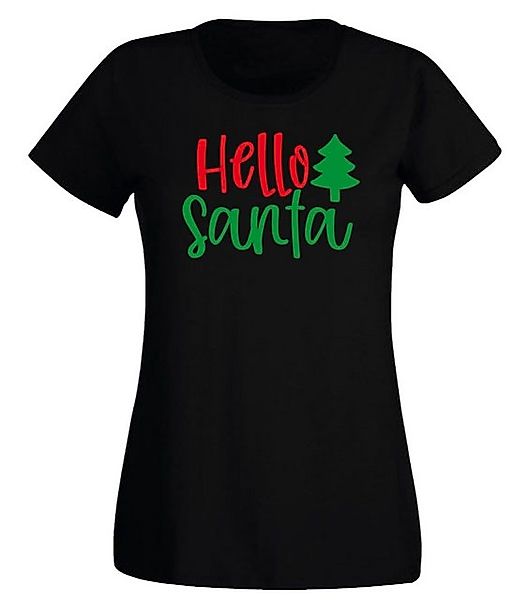G-graphics T-Shirt Damen T-Shirt - Hello Santa mit trendigem Frontprint, Sl günstig online kaufen