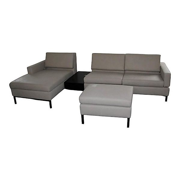 brühl & sippold Ecksofa Ecksofa Tomo Taron 5668 40 Grau Grün Metallunterges günstig online kaufen