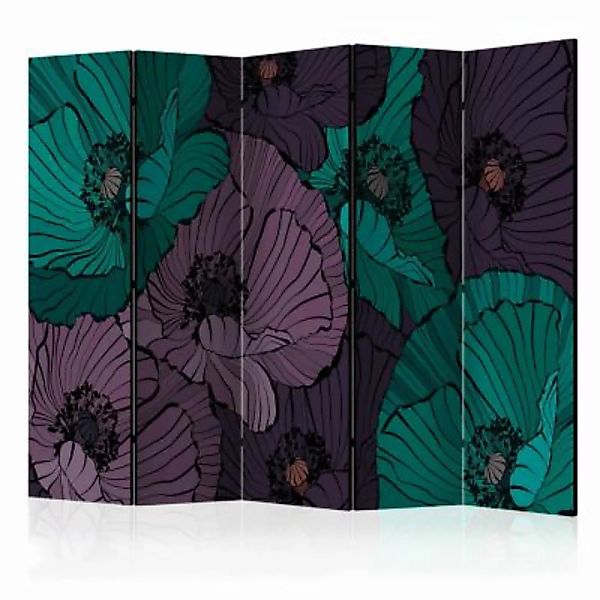 artgeist Paravent Flowerbed II [Room Dividers] mehrfarbig Gr. 225 x 172 günstig online kaufen