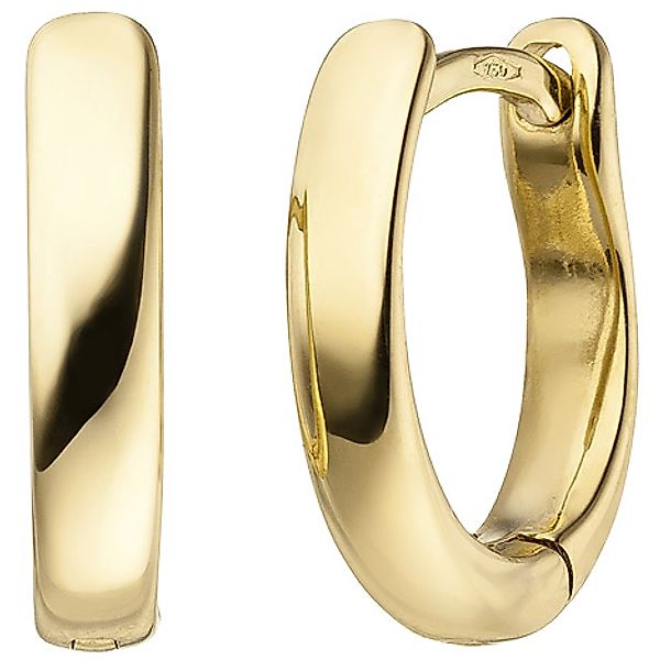 SIGO Creolen oval 750 Gold Gelbgold Ohrringe Goldcreolen Goldohrringe günstig online kaufen