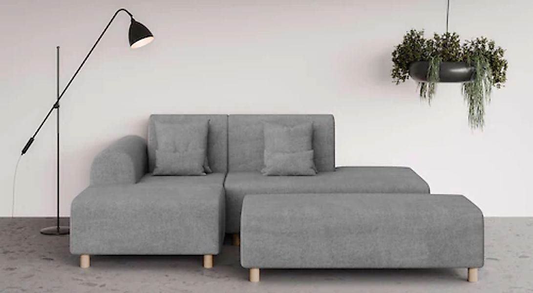 OTTO home Ecksofa »Suyala« L-Form mit Hocker günstig online kaufen