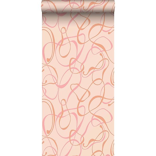 Sanders & Sanders Tapete Figurative Motive Hellrosa 50 X 900 Cm 935276 günstig online kaufen