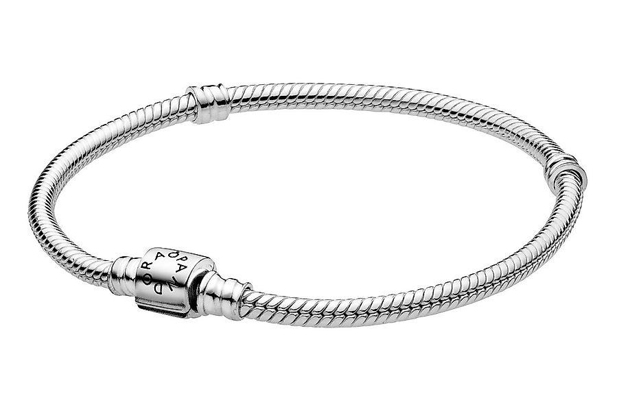 Pandora Gliederarmband Silber Damen-Armband Schlangenkette Moments Barrel C günstig online kaufen