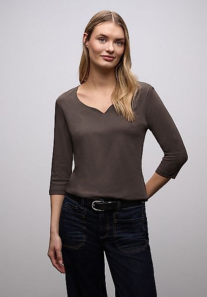 STREET ONE 3/4-Arm-Shirt Style ADA mit Herzausschnitt günstig online kaufen