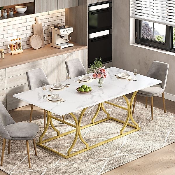 Flieks Esstisch (200x80x76 cm, 1-St., 1 günstig online kaufen