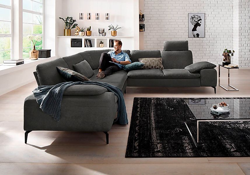 W.SCHILLIG Ecksofa "valentinoo, Designsofa, elegant und bequem, L-Form" mit günstig online kaufen