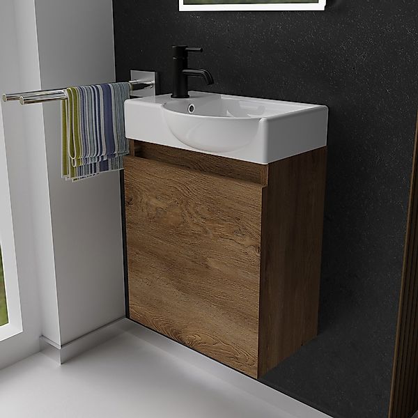 Alpenberger Badmöbel-Set Gäste WC Waschbecken mit günstig online kaufen