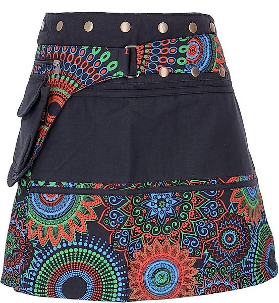 Guru-Shop Minirock Wickelrock, kurzer Rock, Cacheur, Boho.. alternative Bek günstig online kaufen