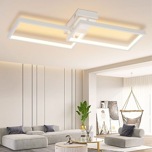 ZMH LED Deckenleuchte Wohnzimmer Modern Deckenlampe günstig online kaufen