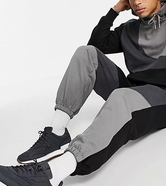 PUMA – Convey – Jogginghose in Schwarz mit Farbblockdesign – exklusiv bei A günstig online kaufen