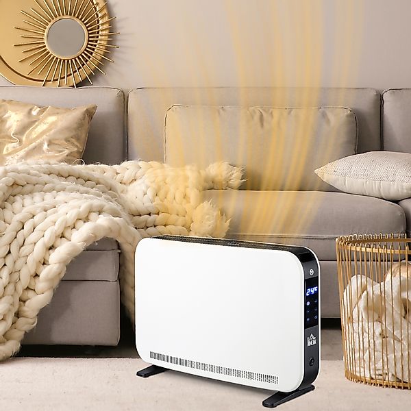 HOMCOM Heizgerät Heizlüfter 2180 W Elektroheizer mit LED-Licht 3 Stufen War günstig online kaufen